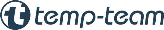 Tempteam Danish Logo Blue No Tagline